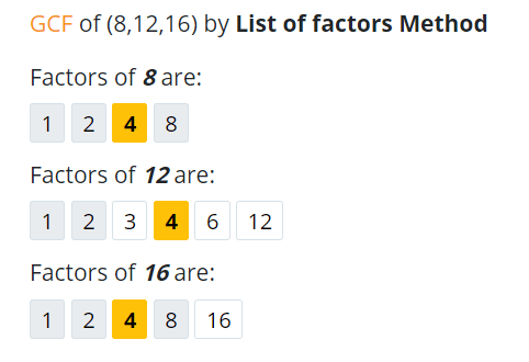 Gcf Calculator Greatest Common Factor